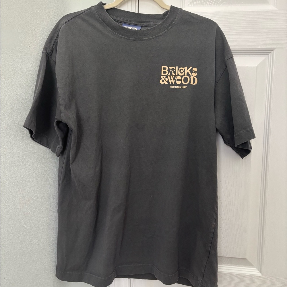 Bricks & Wood Charcoal Tee